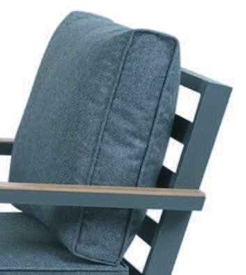 DEA26252 Alu. corner sofa set of 8