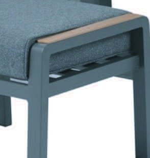 DEA26252 Alu. corner sofa set of 8