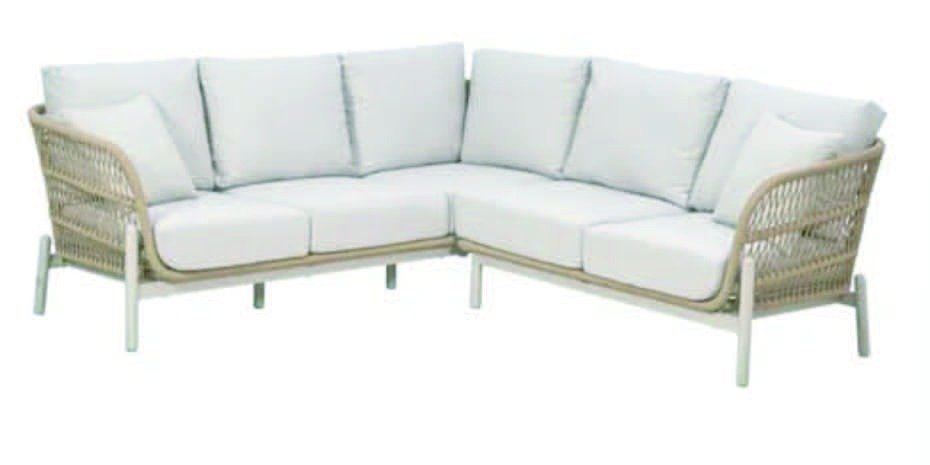 DEA26359 Alu. rattan corner sofa set