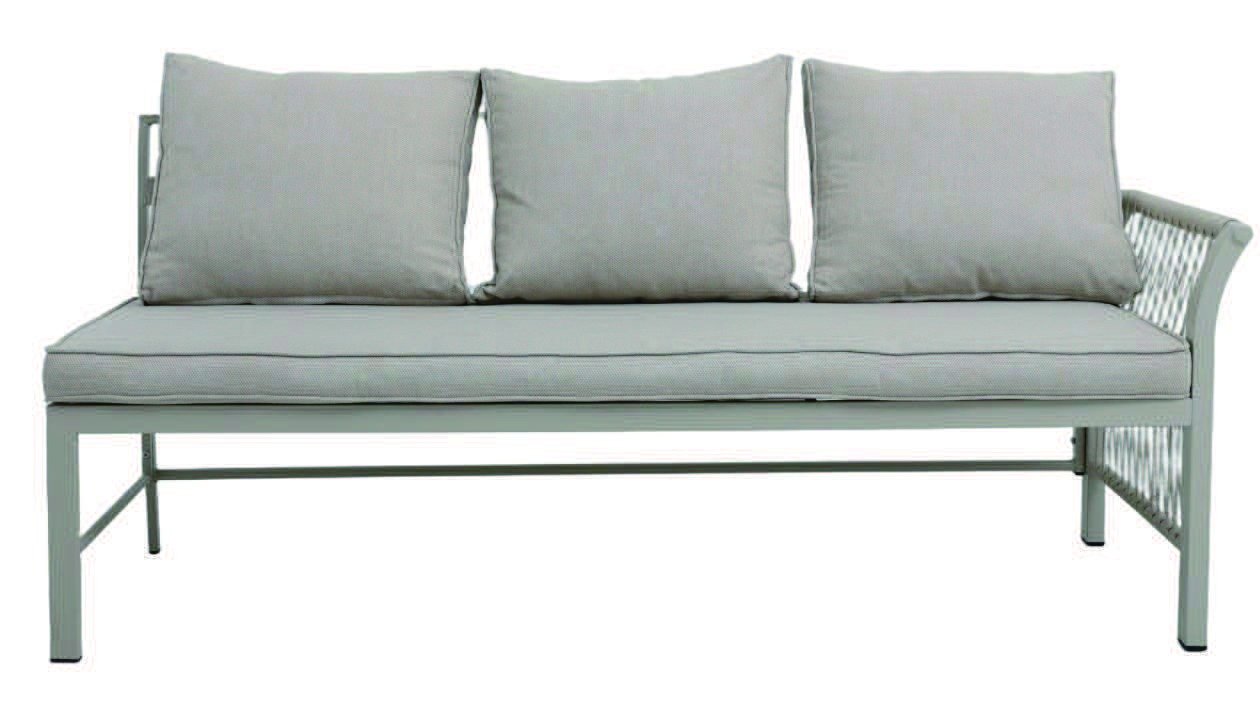 DES25317 Steel rattan corner sofa set