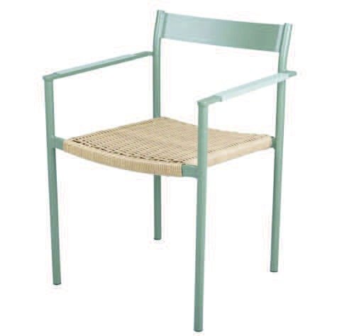 DEA251204 Alu. rattan dining chair