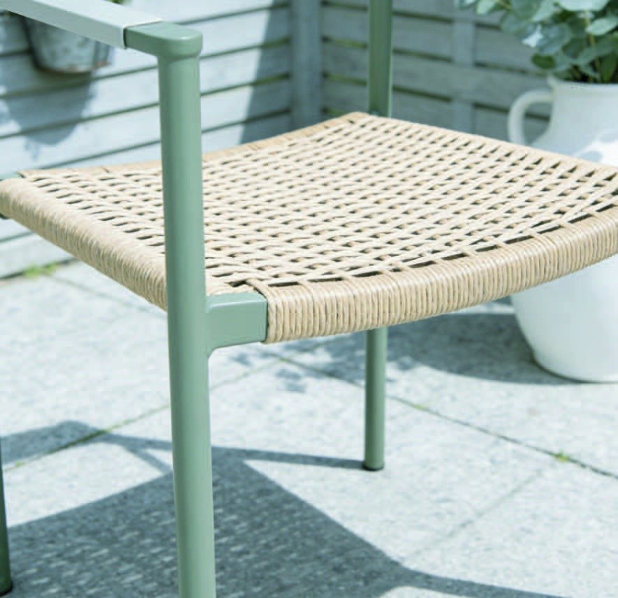 DEA251204 Alu. rattan dining chair