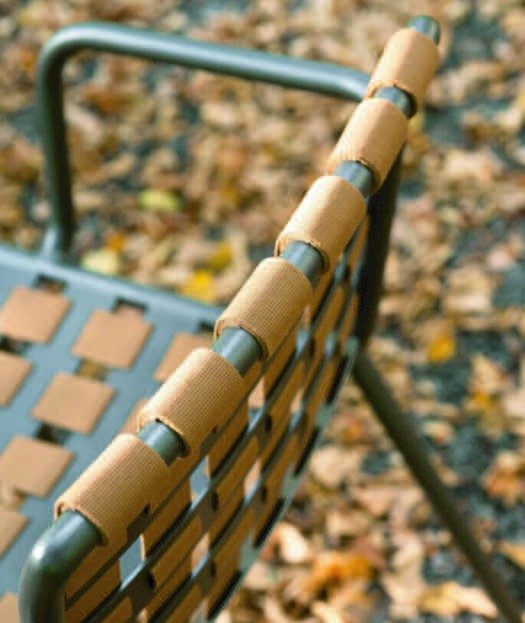 DES251220 Steel rope dining chair