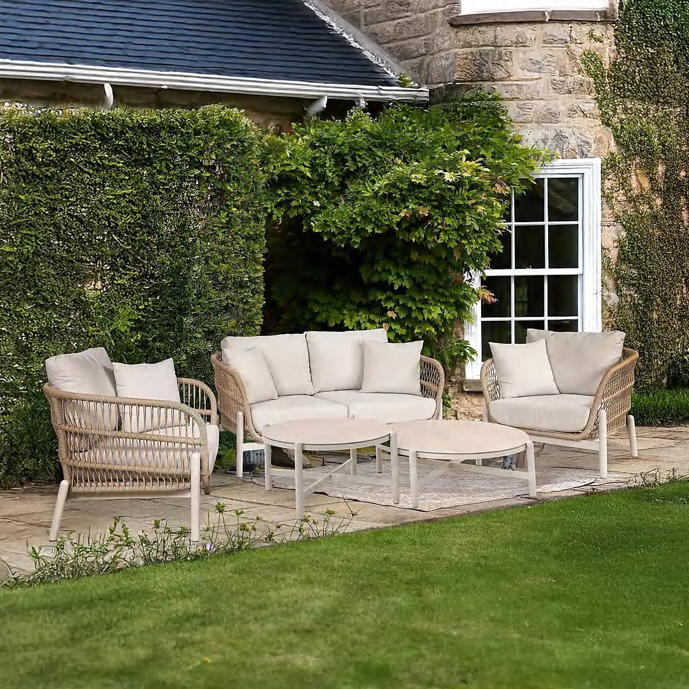 DEA26320 — ALu. sofa set of 5