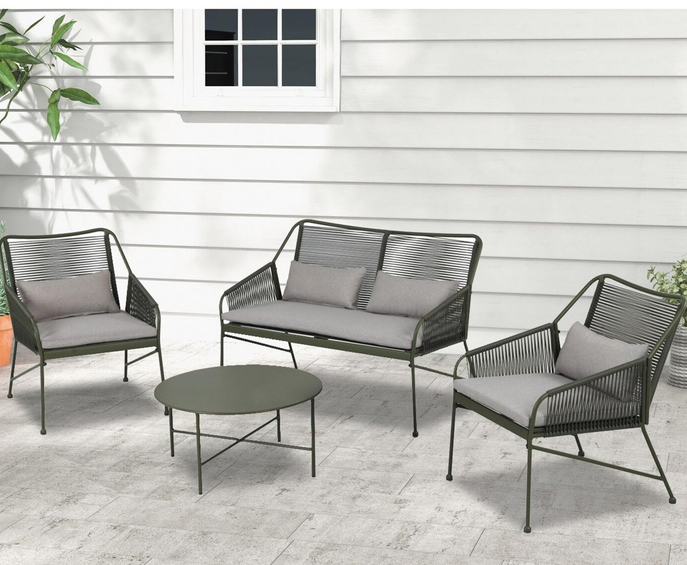 DES21176 Steel sofa set
