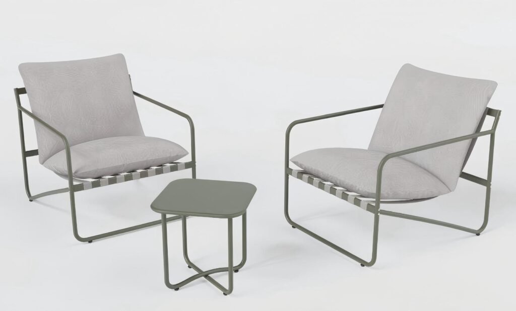 DES2601A Steel bistro set of 3